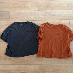 Universal Thread Women's Short Sleeve Tees in Grey and Rust